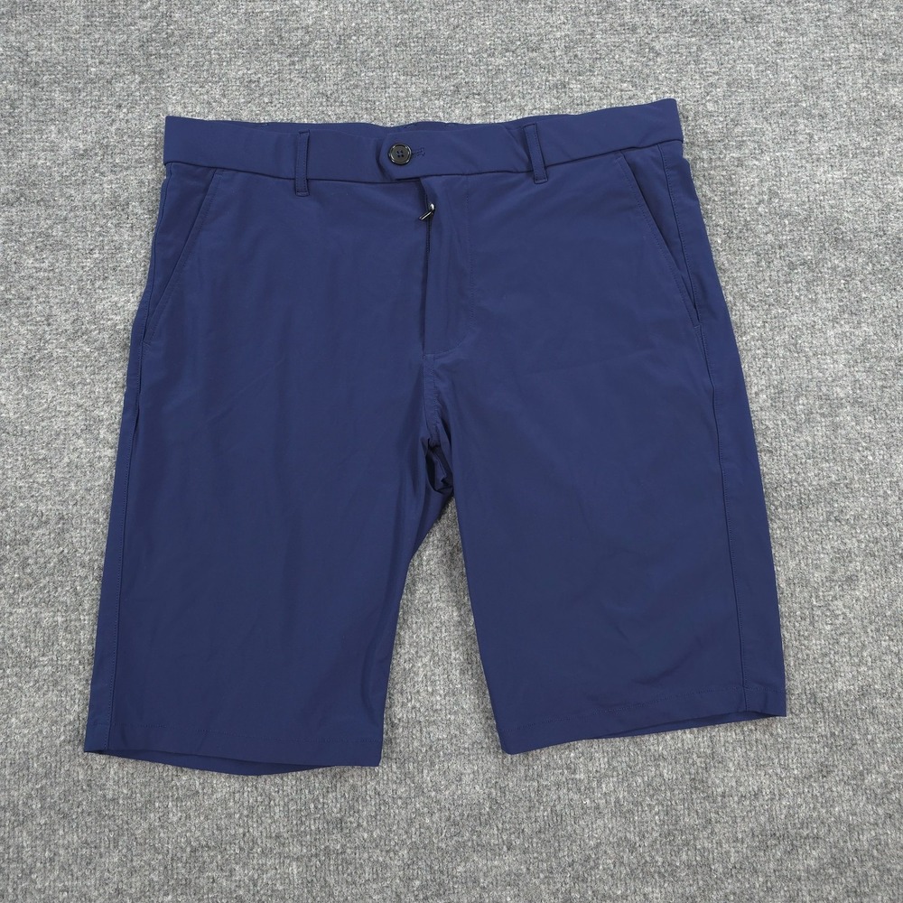 Greyson Shorts Mens 34 Blue Montauk Stretch Performance Golf Chino Casual Prep